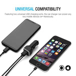Gembonics iPhone Car Charger, [Apple MFI Certified] Lighting Car Charger for iPhone X, XR, XS, 8, 8 Plus, 7, 7 Plus 6S / 6S Plus, 6 Plus, SE, 5S, iPad Pro, Air 2, Mini 4 with Extra USB Port