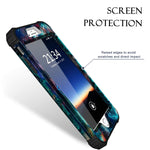 Hocase iPhone 8 Plus Case, iPhone 7 Plus Case, Heavy Duty Shockproof Protection Hard Plastic+Silicone Rubber Hybrid Protective Case for iPhone 7 Plus/iPhone 8 Plus - Mandala in Galaxy