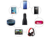 Adaptive Fast Charging Dual-Port Car Charger with USB Type C Charger Cable Compatible Samsung Galaxy S9 / S9+ / S8 / S8 Plus/Active/Note 8 / Note 9 and More