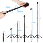 Eocean Selfie Stick Tripod, 54 Inch Extendable Camera Tripod for Cellphone and Gopro, Compatible with iPhone Xs/Xr/Xs Max/X/8/8Plus/7/Galaxy Note 9/S9/Huawei/Google/Xiaomi