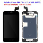 Screen Replacement Compatible iPhone 6s Black 4.7(inch) LCD Display Touch Digitizer Assembly Repair Kit & Home Button,Ear Speaker, Front Camera,Proximity Sensor, Repair Tools
