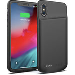 Battery Case for iPhone X/XS, 4000mAh Portable Protective Charging Case Extended Rechargeable Battery Pack Charger Case Compatible with iPhone X/XS / 10 (5.8 inch) (Black)