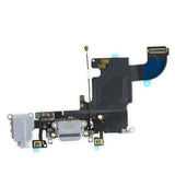 Afeax Compatible with OEM Original USB Charging Port Dock Connector Flex Cable + Microphone + Headphone Audio Jack Replacement Part for iPhone 6S 4.7" Grey
