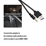 YOOSEN Bluetooth Adapter Streaming Cable for BMW Mini Cooper Media Inerface MMI System Pair USB Android iPhone iPad iPod Touch Smartphone etc
