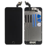 for iPhone 6 Plus Digitizer Screen Replacement Black - Ayake 5.5'' Full LCD Display Assembly with Home Button, Front Facing Camera, Earpiece Speaker Pre Assembled and Repair Tool Kits