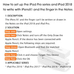 Stylus Pen for Apple iPad, Capacitive Rechargeable Pen Replaceable Fine Point Rubber Tips 2mm Styli for All Apple iPad/iPhone/iPad Pro/iPhone X with 4 Replaceable Fine Point Rubber Tips