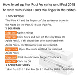 Stylus Pen for Apple iPad, Capacitive Rechargeable Pen Replaceable Fine Point Rubber Tips 2mm Styli for All Apple iPad/iPhone/iPad Pro/iPhone X with 4 Replaceable Fine Point Rubber Tips