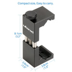 Universal Metal Phone Tripod Mount - Ulanzi Aluminum Metal Smart Phone Tripod Clip Holder Adapter Climp for Apple iPhone 7 Plus Sumsang Galaxy S7 J7 Edge 7 Android Smartphones for Joby GorillaPod