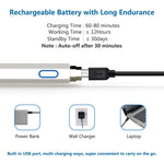 Active Stylus Pen Compatible with Apple iPad, Homagical 1.5mm Fine Point Digital Stylus Pen, Rechargeable Capacitive Stylus for Touch Screen Devices (Glove &Pen Bag Included)