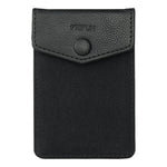 FRIFUN Cell Phone Wallet Ultra-Slim Self Adhesive Credit Card Holder Stick on Wallet Cell Phone Leather Wallet for Smartphones RFID Blocking Sleeve Covers Credit Cards and Cash (Black) …