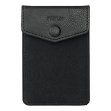 FRIFUN Cell Phone Wallet Ultra-Slim Self Adhesive Credit Card Holder Stick on Wallet Cell Phone Leather Wallet for Smartphones RFID Blocking Sleeve Covers Credit Cards and Cash (Black) …