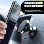 Magnetic Car Mount, MANORDS Stylish 360°Rotation Car Phone Holder, Adjustable Dashboard Mount Compatible iPhone Xs X 8 Plus 7 6s Samsung Galaxy S9 S8 Edge S7 Note 9 and More(Black)