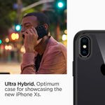 Spigen Ultra Hybrid Designed for Apple iPhone Xs Case (2018) / Designed for Apple iPhone X Case (2017) - Matte Black