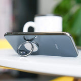 Finger Ring Stand, Lamicall Cell Phone Holder : Universal Phone Ring Cradle Kickstand Compatible with Phone Xs Max XR X 8 7 6 6s Plus 5s, Samsung Galaxy S8 S7 S6, All Android Smartphone - Black - 01