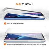 Trianium (3 Packs) Screen Protector Designed for Apple iPhone XR (6.1" 2018) Premium HD Clarity 0.25mm Tempered Glass Screen Protector with Easy Installation Alignment Case Frame [3D Touch] (3-Pack)