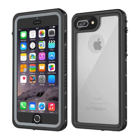 iPhone 7 Plus/8 Plus Waterproof Case, OTBBA Underwater Snowproof Dirtproof Shockproof IP68 Certified with Touch ID Full Sealed Cover Waterproof Case for iPhone 7 Plus/8 Plus-5.5in (Clear)