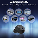 Mini Bluetooth Headphone, Wireless Invisible Headphone [10 Hours Music Time ],Single Mini Bluetooth Earbud Compatible for iOS Samsung Android Smart Phones