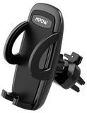 Mpow 086 Upgraded Air Vent Car Phone Mount, 3-Level Adjustable Clamp, 360 Degree Rotation Phone Holder Compatible with iPhone, Galaxy Note, Nexus 6, Smartphones Under 6 inch