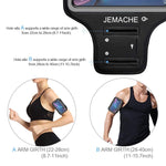 iPhone XR Armband, JEMACHE Water Resistant Gym Running Workout/Exercise Arm Band Case for iPhone XR (6.1") with Key/Card Holder (Black)