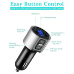 Baile Bluetooth FM Transmitter for Car, Wireless Bluetooth FM Radio Adapter Car Kit with Hands-Free Calling and 2 Ports USB Charger