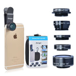 HD Camera Lens Kit 5 in 1 for iPhone 6/ 6s Plus/SE/ 7/ Samsung Galaxy S7/S7 Edge/S6 Edge and Other Android Smart Phone