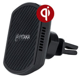 PITAKA Magnetic Wireless Charging Air Vent Car Mount[ Car Vent Magmount Qi]-Premium Luxury 360 Degree Rotation Long Life Claw Fast Charge Car Mount Cell Phone Holder for Qi Smartphones