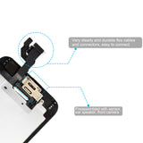Screen Replacement for iPhone 6 Black 4.7" LCD Display Touch Digitizer Frame Assembly Full Repair Kit, with Home Button, Proximity Sensor, Ear Speaker, Front Camera, Screen Protector, Repair Tools