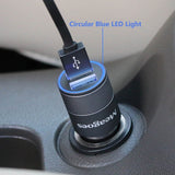 Meagoes Fast Car Charger, Compatible Samsung Galaxy S7 Edge / S7 / S7 Active / S6 Edge / S6 / S5 / S4, Note 5/4, with Rapid Micro USB Charge Cable, Quick Charge 3.0 and 3A Charging Port Car Adapter