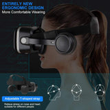 [ 2019 New Version ] Upgraded & Lightweight Virtual Reality Headset with Stereo Headphone,Eye Protected HD Vr Headset with Remote Controller for 3D Movies and Games