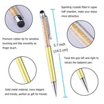 Stylus Pen, 12 Pack 2 in 1 Universal Stylus Pen Capacitive Stylus & Black Ink Ballpoint Pen Stylus for iPhone X 8 7/6 6s Plus, iPad, Tablets, Samsung Galaxy and Other Touch Screens Device