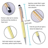 Stylus Pen, 12 Pack 2 in 1 Universal Stylus Pen Capacitive Stylus & Black Ink Ballpoint Pen Stylus for iPhone X 8 7/6 6s Plus, iPad, Tablets, Samsung Galaxy and Other Touch Screens Device