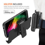 Trianium Duranium Series Holster Case Compatible with Samsung Galaxy S8 Plus with Heavy Duty Premium Protective Kickstand + Extreme Shock Absorption S8 Plus Case 2017 - Gunmetal