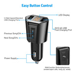Criacr Bluetooth FM Transmitter for Car, Wireless Radio Transmitter Car Adapter with Hand-Free Calling, Dual USB Car Charger, Music Player for All Smartphones