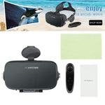 AOGUERBE VR Headset, VR Goggles Box Virtual Reality Headset Bluetooth Controller 3D VR Glasses for TV Movies Video Games with iPhone Xs XR X 8 7 6/Plus, for Samsung s9 s8 s6 4.0-6.0 in Screen - Black