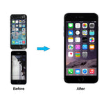 For iPhone 6S Screen Replacement LCD Black - with Home Button Proximity Sensor Ear Speaker Front Camera Screen Protector and Repair Tools