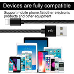 Peceony iPhone Charger MFi Certified Lightning Cable,5Pack (3FT 3FT 6FT 6FT 10FT) Extra Long Nylon Braided USB Fast Charging&Syncing Cord Compatible with iPhone Xs MAX/XR/X/8 Plus/7 Plus [Black]