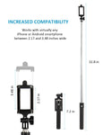 kungfuren Selfie Stick Bluetooth, Professional 50-Hour Long Battery Life, Built-in Remote Camera Shutter Selfie Stick for iPhone 7 Plus All iOS Android Smart Phone