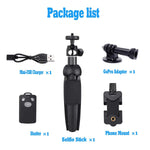 Portable 40 Inch Universal Selfie Stick, Selfie Stick Tripod with Wireless Remote, Extendable Mini Aluminum Alloy Handheld Monopod Phone Tripod Compatible with iPhone Samsung DSLR GoPro