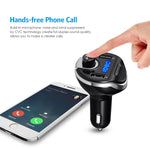 Criacr [Upgraded Version] Bluetooth FM Transmitter for Car, Wireless FM Radio Transmitter Adapter Car Kit, Dual USB Charging Ports, Hands Free Calling, U Disk, TF Card MP3 Music Player