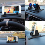 Cell Phone Holder for Car, AONKEY Dashboard Car Pad Mat Vehicle GPS Mount Universal Fit All Smartphones, Compatible iPhone Xs/XS Max XR X 6S 7/8 Plus, Galaxy Note 9/8 S8/S9/S10 Plus J7 J3, Pixel 3 XL