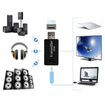 USB Bluetooth Transmitter,YETOR 3.5mm Portable Stereo Audio Wireless Bluetooth Transmitter for TV,Bluetooth for pc, MP3/MP4,2 Devices Pair Simultaneously (tx9-new)