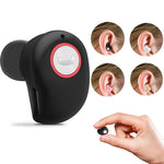 Yelion Bluetooth Headphone Wireless Invisible Bluetooth Earbuds Auto Stereo Headsets Mini Bluetooth Earpiece Bluetooth V4.1 Support Hands-Free Call Compatible with iPhone and Android(Black)