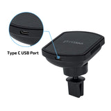 PITAKA Magnetic Wireless Charging Air Vent Car Mount[ Car Vent Magmount Qi]-Premium Luxury 360 Degree Rotation Long Life Claw Fast Charge Car Mount Cell Phone Holder for Qi Smartphones