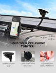 Mpow 033 Cell Phone Holder for Car, Windshield Long Arm Car Phone Mount with One Button Design and Anti-Skid Base Car Holder Compatible iPhone Xs MAX/XS/XR/X/8/7/7P/6s, Galaxy S6/S7/S8,Google,Huawei