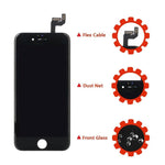 Screen Replacement for iPhone 6s Plus Black 3D Touch Screen LCD Digitizer Replacement Frame Display Assembly Set with Repair Tool Kits(6s Plus, Black)