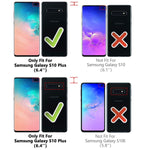 Eabuy Galaxy S10 Plus Case, 360° Full Body Transparent Tempered Glass with Magnetic Adsorption Metal Bumper Case Cover for Samsung Galaxy S10 Plus Black