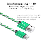 USB C Charger Cable,5-Pack 2M USB Type C Cable Nylon Braided Type C Charging Cable Compatible with Samsung Galaxy S10 Plus S9 Note 9 8 S8,Google Pixel XL 3,LG G5 G6 V30 G7 thinq V20 USB Type C Cord