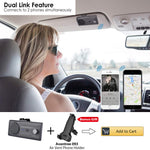 Avantree CK11 New Bluetooth Hands Free Car Kit, Connects with Siri & Google Assistant, Auto On Off, Wireless in Car Handsfree Speakerphone, 2W Powerful Speaker, Dual Link Connectivity & Visor Clip