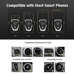 Acumen Wireless Car Charger Mount Car Charger Gravity Air Vent Phone Holder 7.5W Compatible with iPhone Xs XR/X/8/8 Plus, 10W with Galaxy Note 9 S9 S9 Plus Note 8 Car Charger Included (Black)