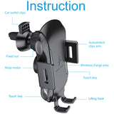 Proker Wireless Car Charger Mount, Automatic 10W Qi Fast Charging Car Phone Holder Dashboard Air Vent Compatible Samsung Galaxy S8/S8+/ S9/S9+/S7/S7 Edge, iPhone 8/ 8Plus/X/XS/XS Max